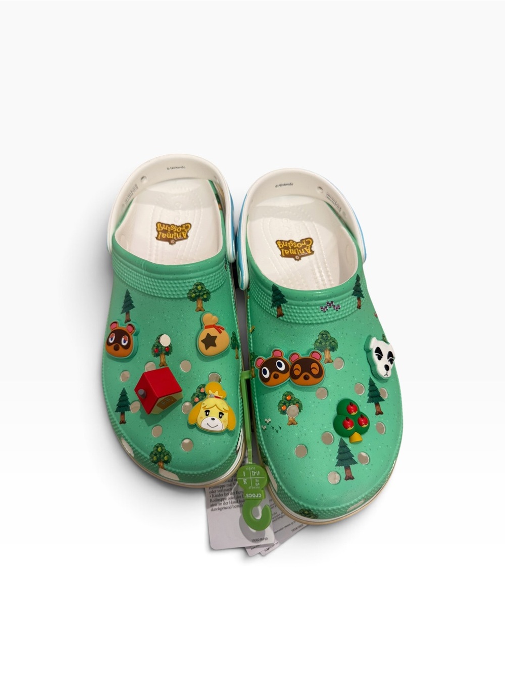 Crocs Animal Crossing Platform Clogs Women’s 10 Nintendo Jibbitz NWT